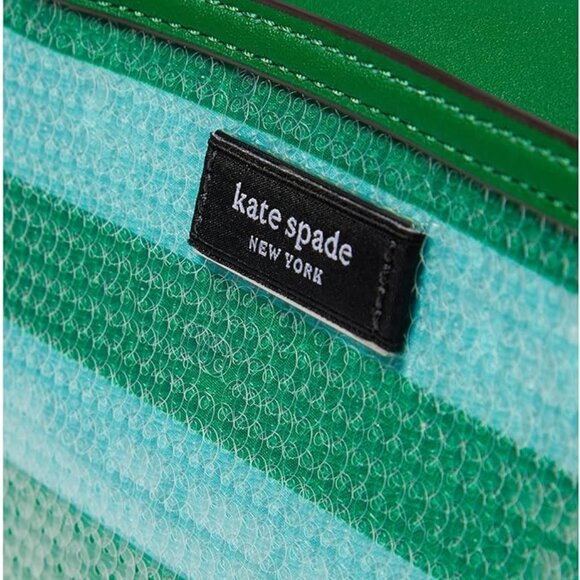 Kate Spade New York Sam Icon Seaside Stripe Sequin Mini Tote Crossbody - Picture 6 of 6
